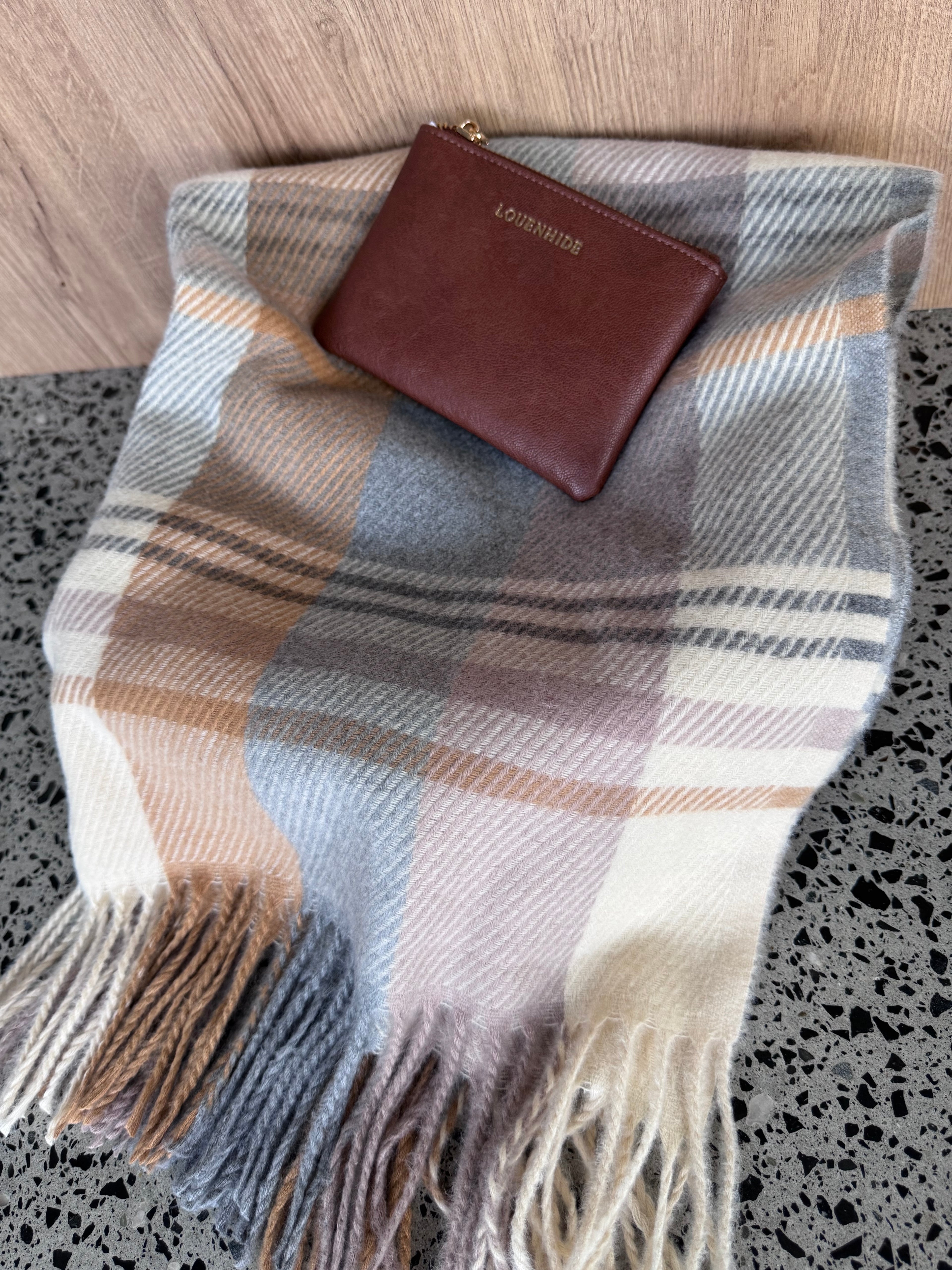 Honey Scarf and Purse