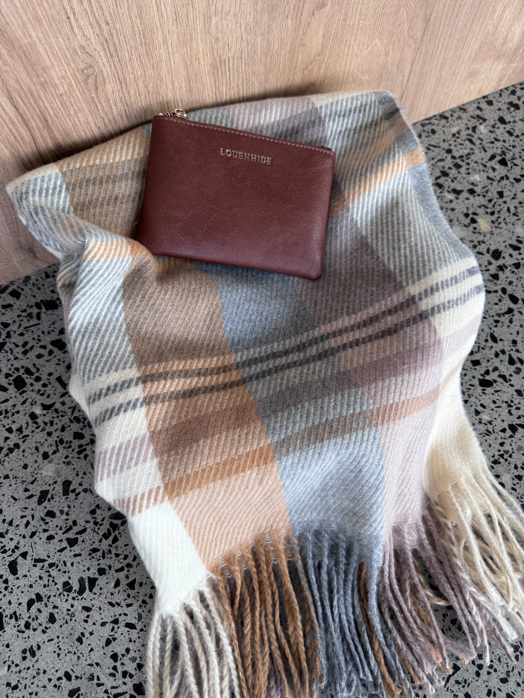 Honey Scarf and Purse