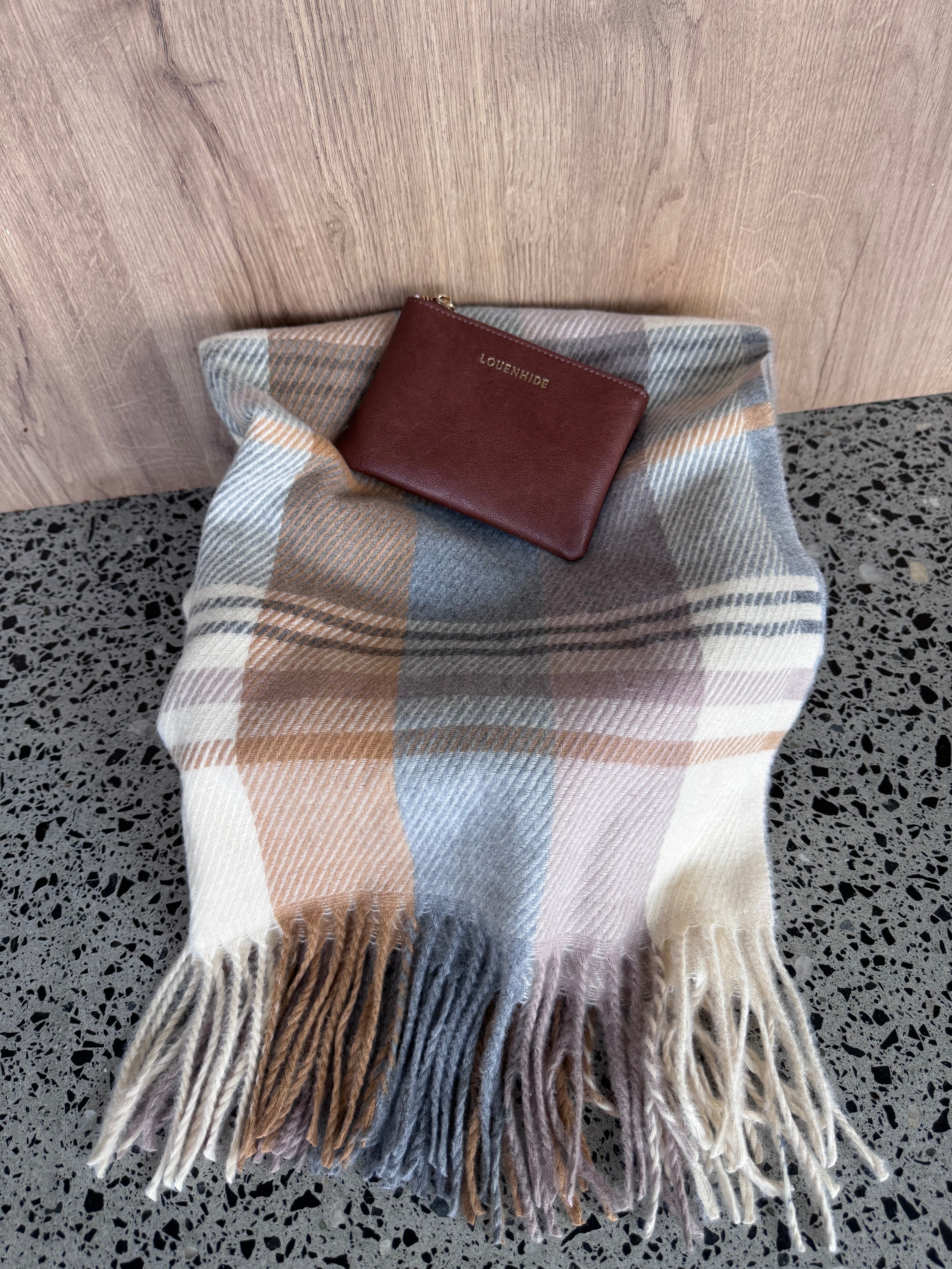 Honey Scarf and Purse