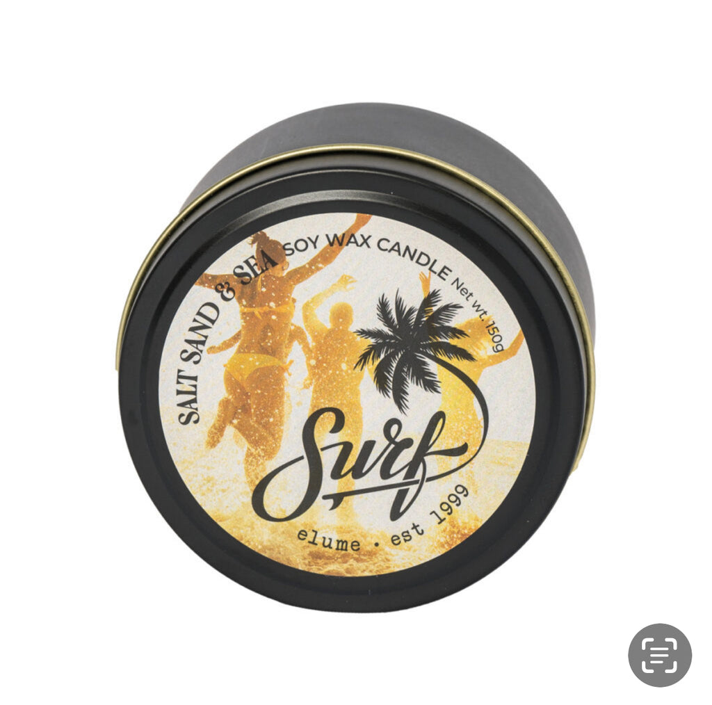 Home - Bonnie with surf tin soy candle