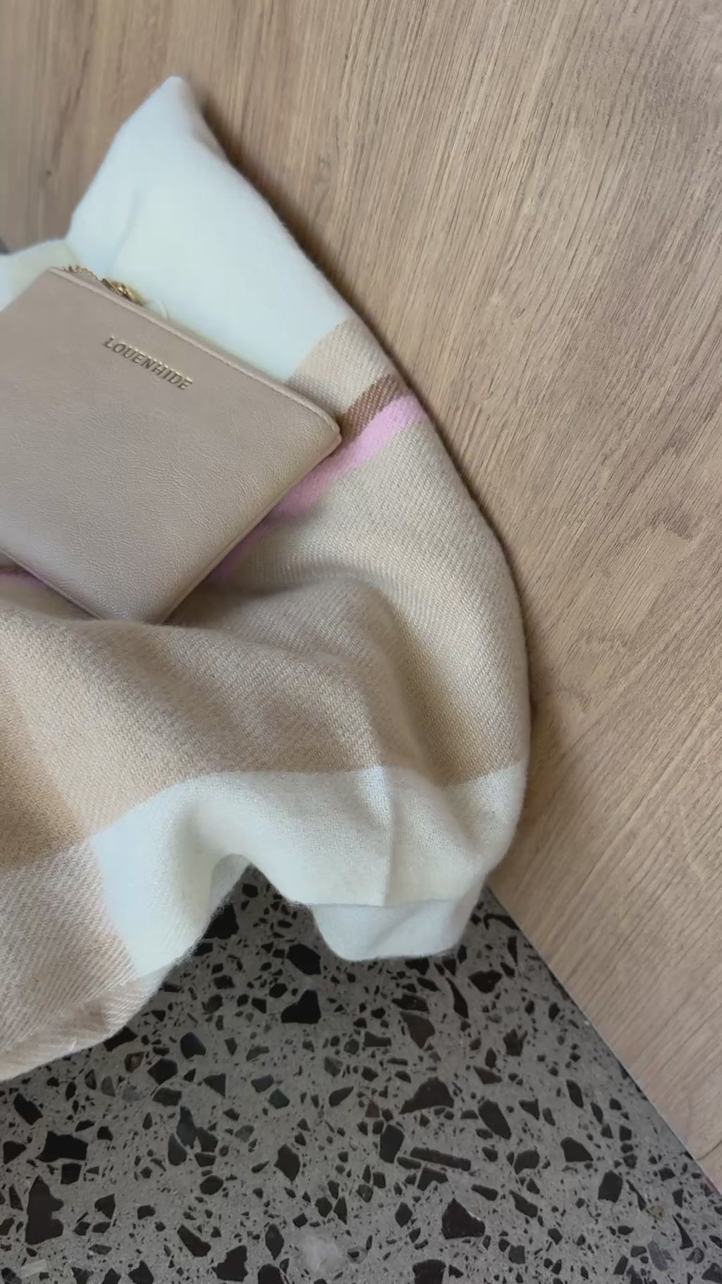 Blush Scarf and Purse